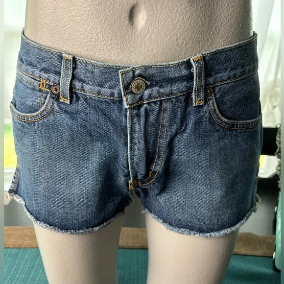 Vintage LUCKY BRAND Denim Cut Off Jean Shorts - Sz 4/27 - Picture 4 of 14